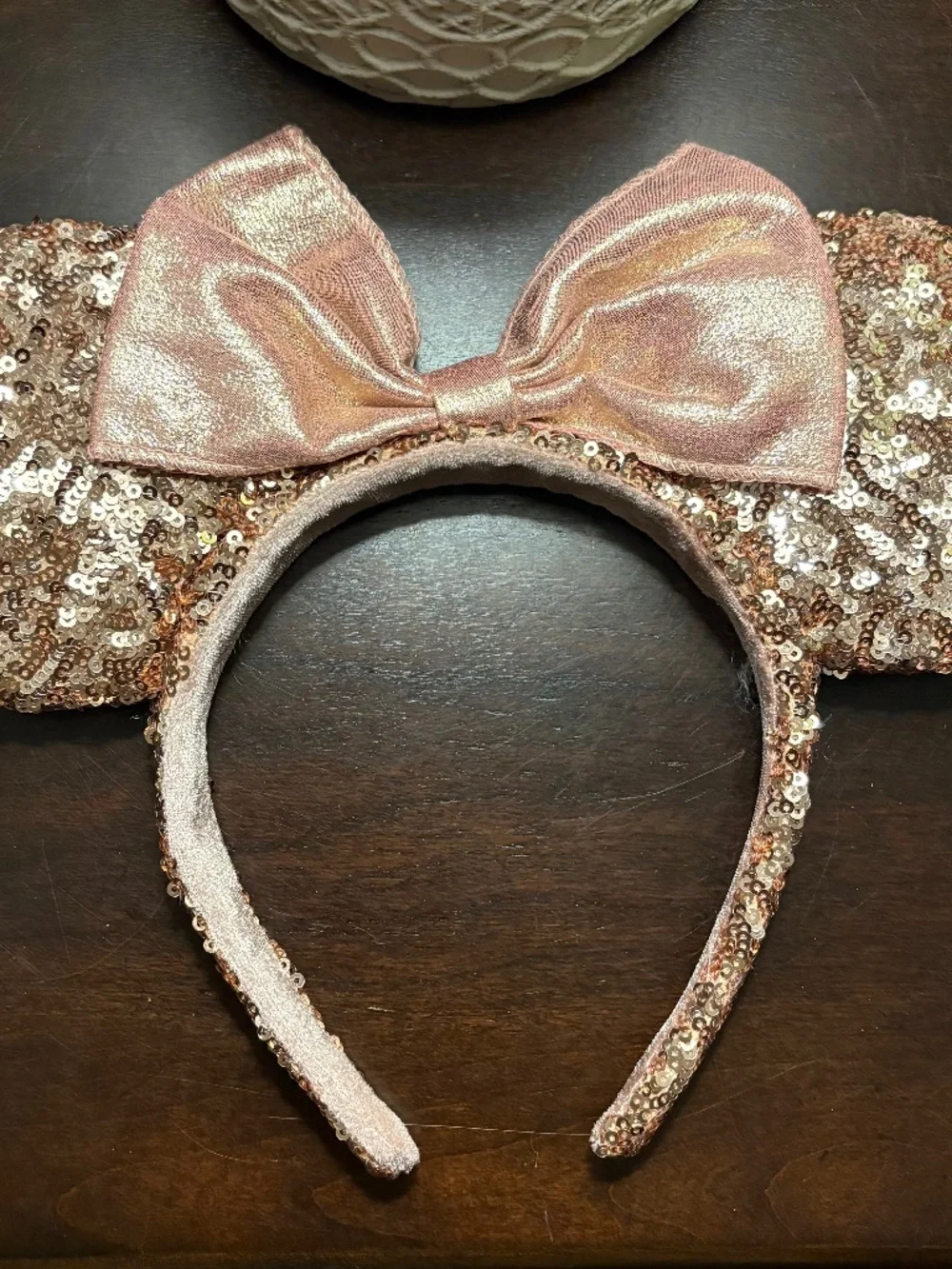 Rose gold Minnie Mouse ears